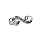 Pewter Fancy S Hook Clasp