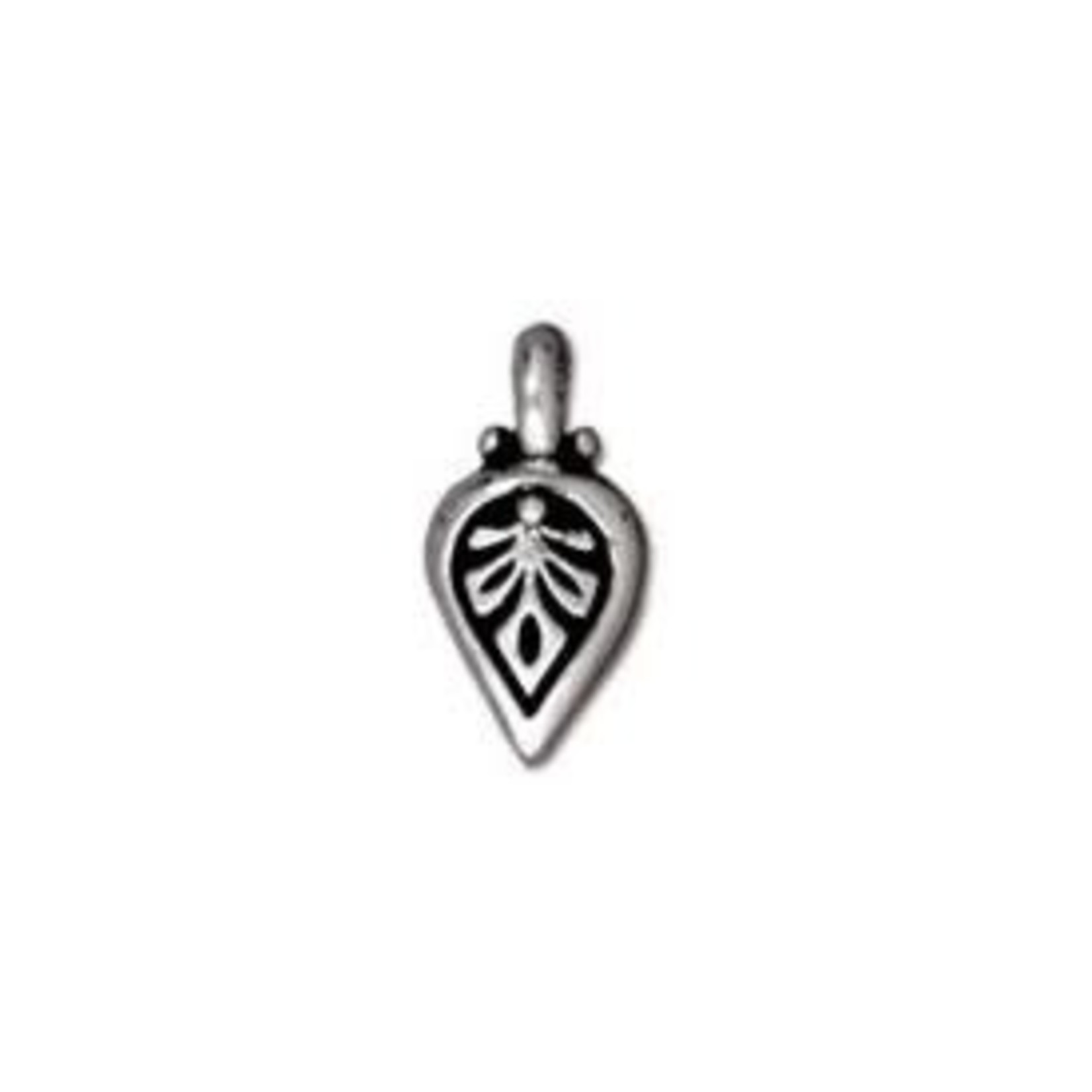 TierraCast Silver plated Palmette Drop