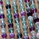 Fluorite  8mm Round Bead Strand