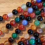 Mixed Gems 6mm Faceted Bead Strand