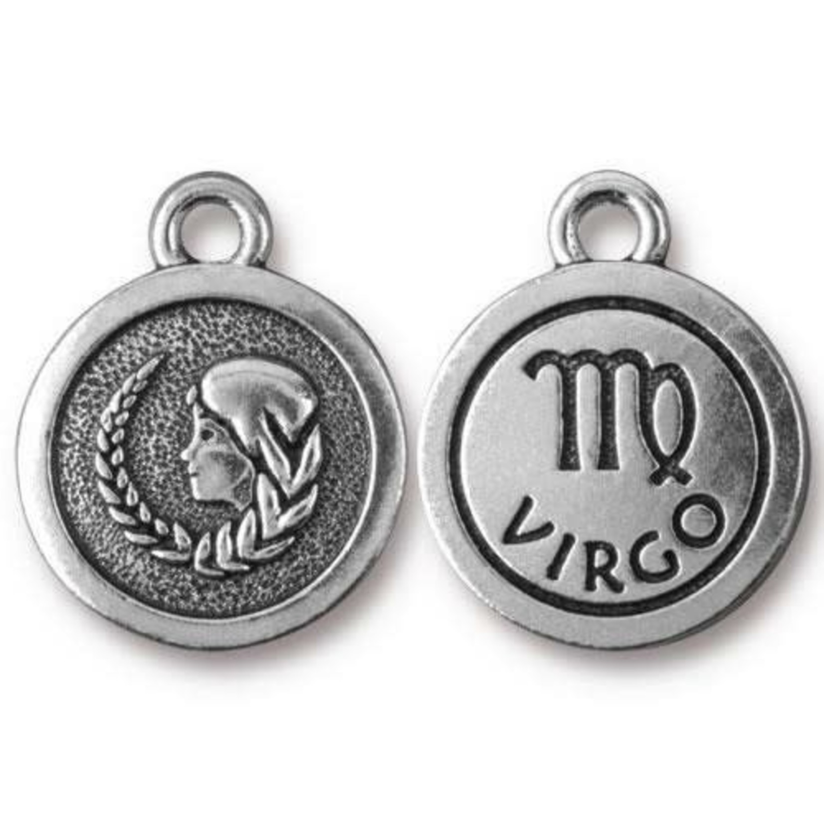 TierraCast Tierracast Antique Silver Plated Virgo Zodiac Charm