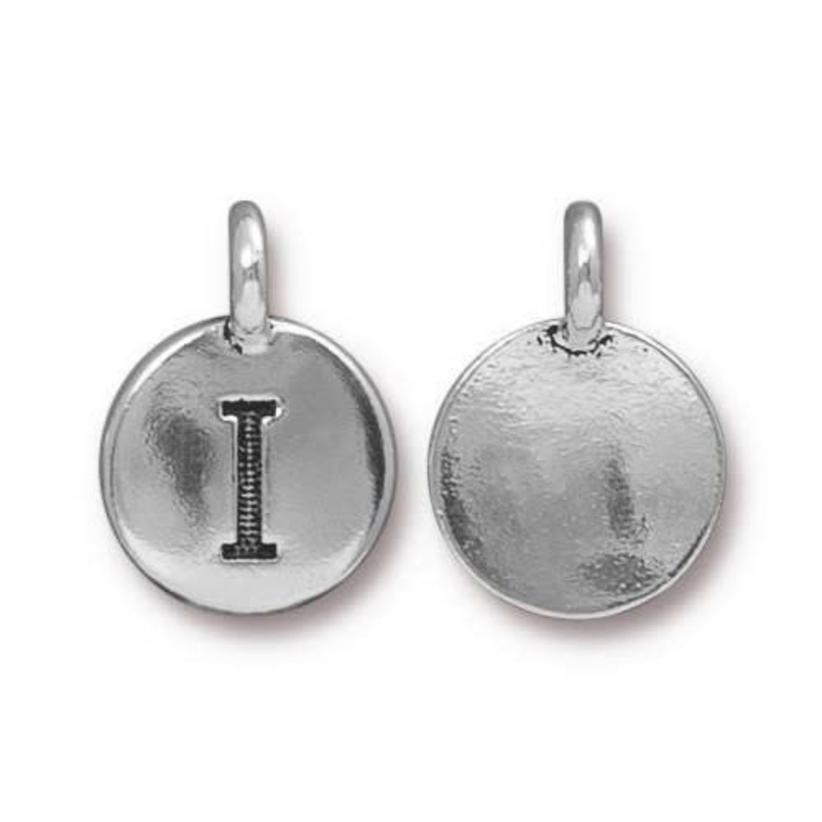 TierraCast Tierracast Antique Silver Plated I Letter Charm