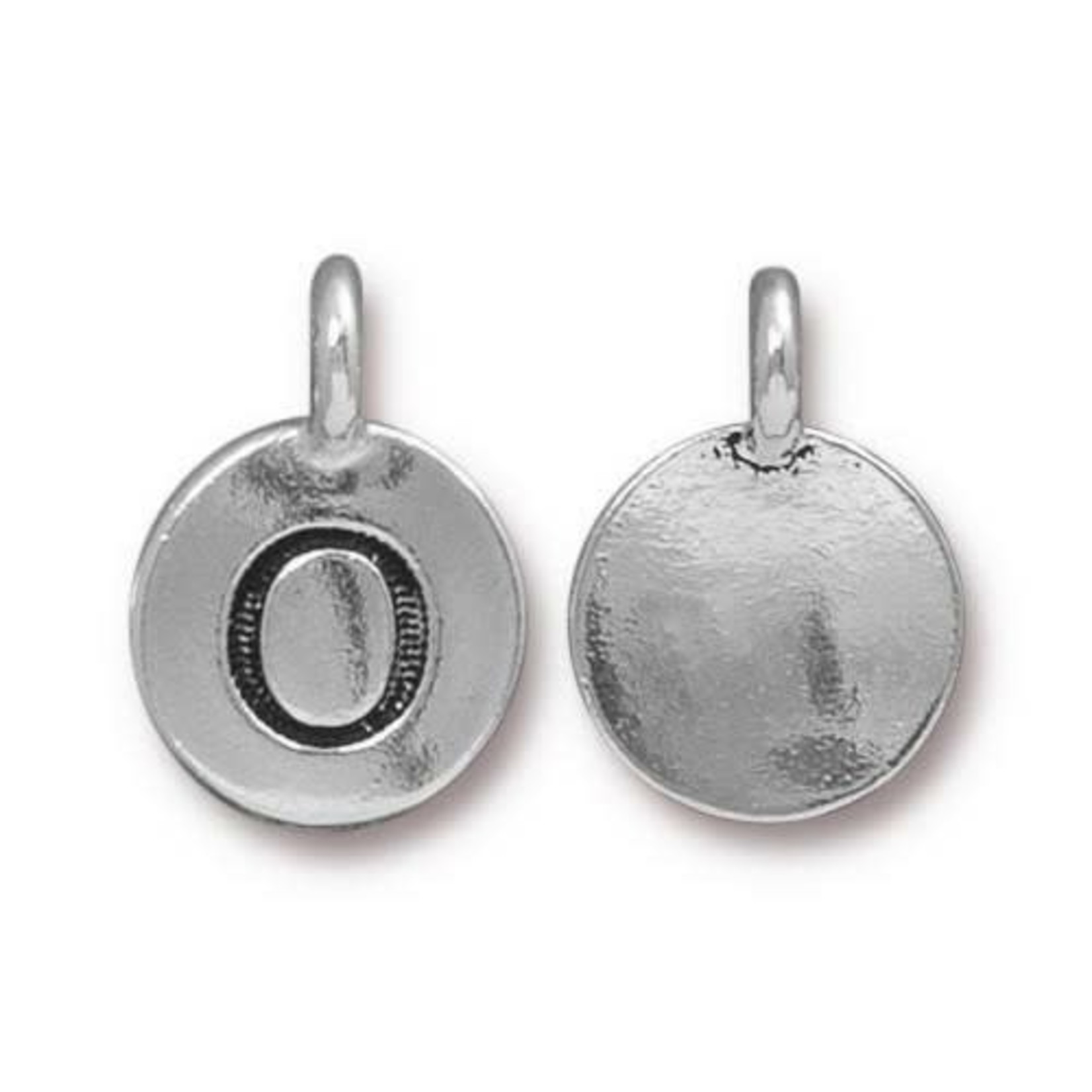 TierraCast Tierracast Antique Silver Plated O Letter Charm