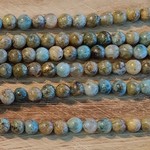 Green/Blue Agate 6mm Round Bead Strand