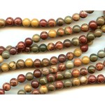 Red Creek Jasper  6mm Round Bead