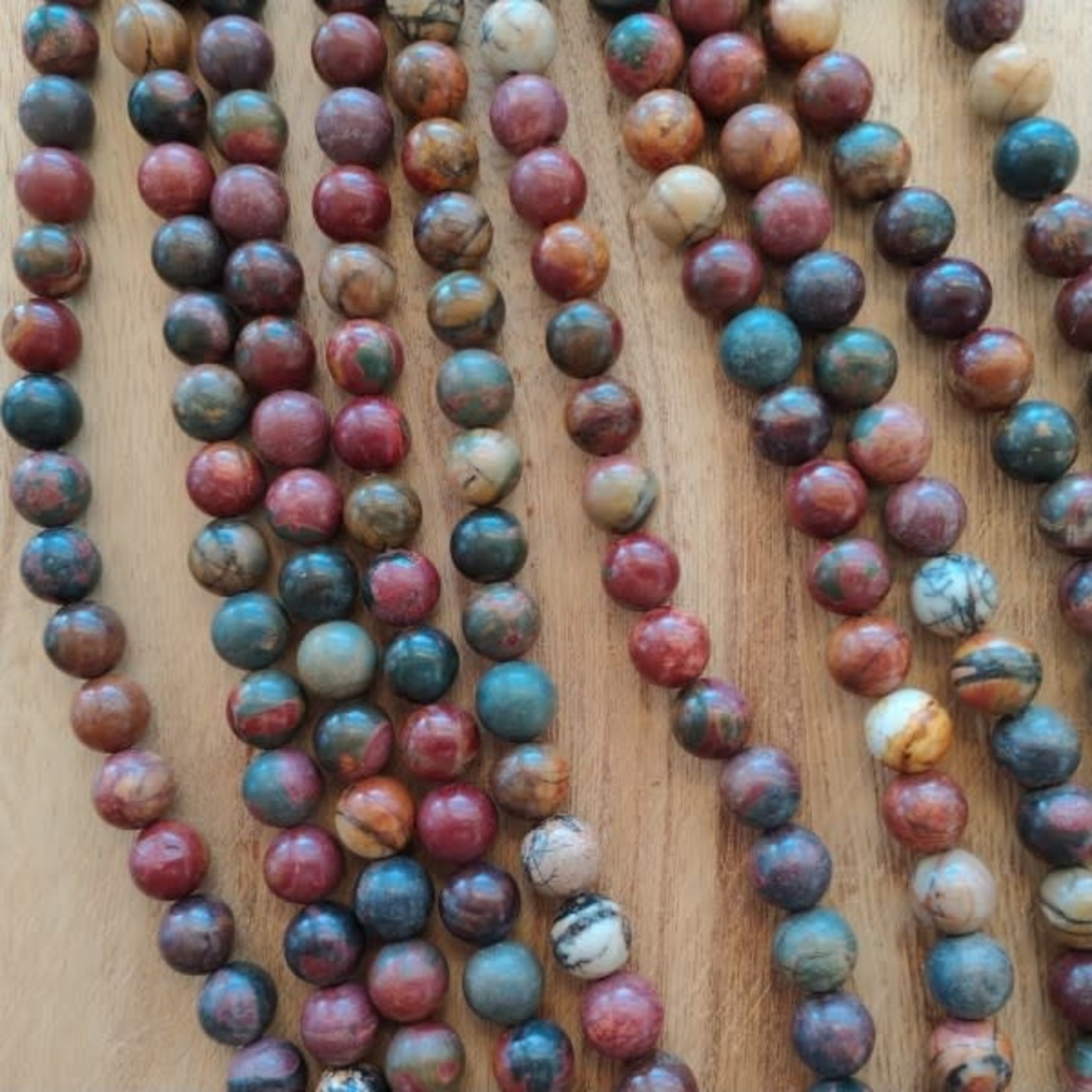 Red Creek Jasper 10mm Bead Strand