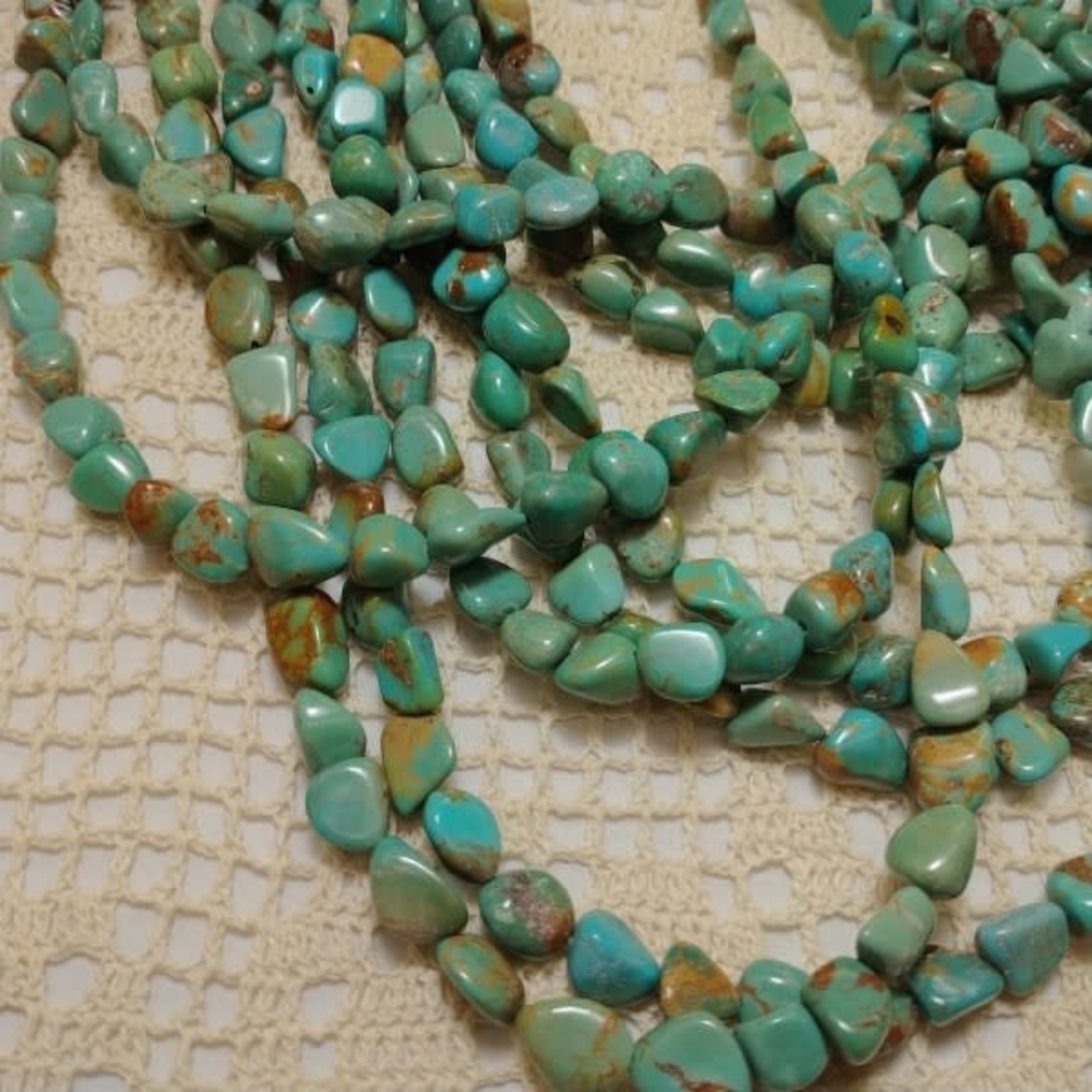 Turquoise Small Nugget Bead Strand