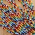 Mixed Gemstones 4mm Round Bead Strand