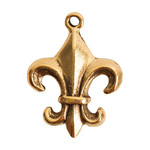 Nunn Design Fleur de Lis Gold Plated Charm