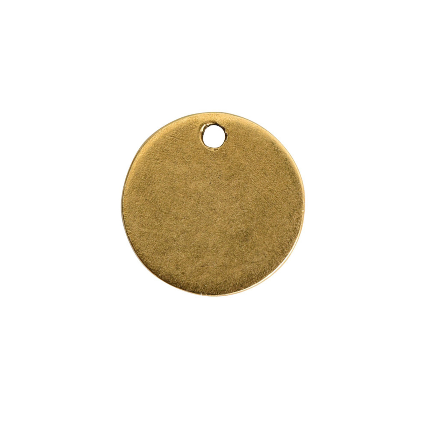 Nunn Design Nunn Design Antique Gold Flat Tag Mini Circle