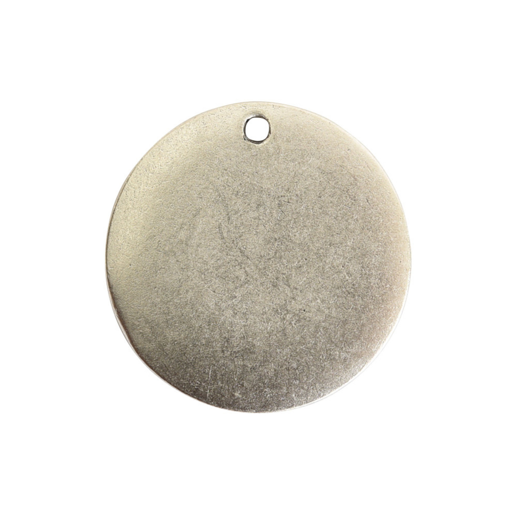 Nunn Design Nunn Design Antique Silver Flat Tag Small Circle