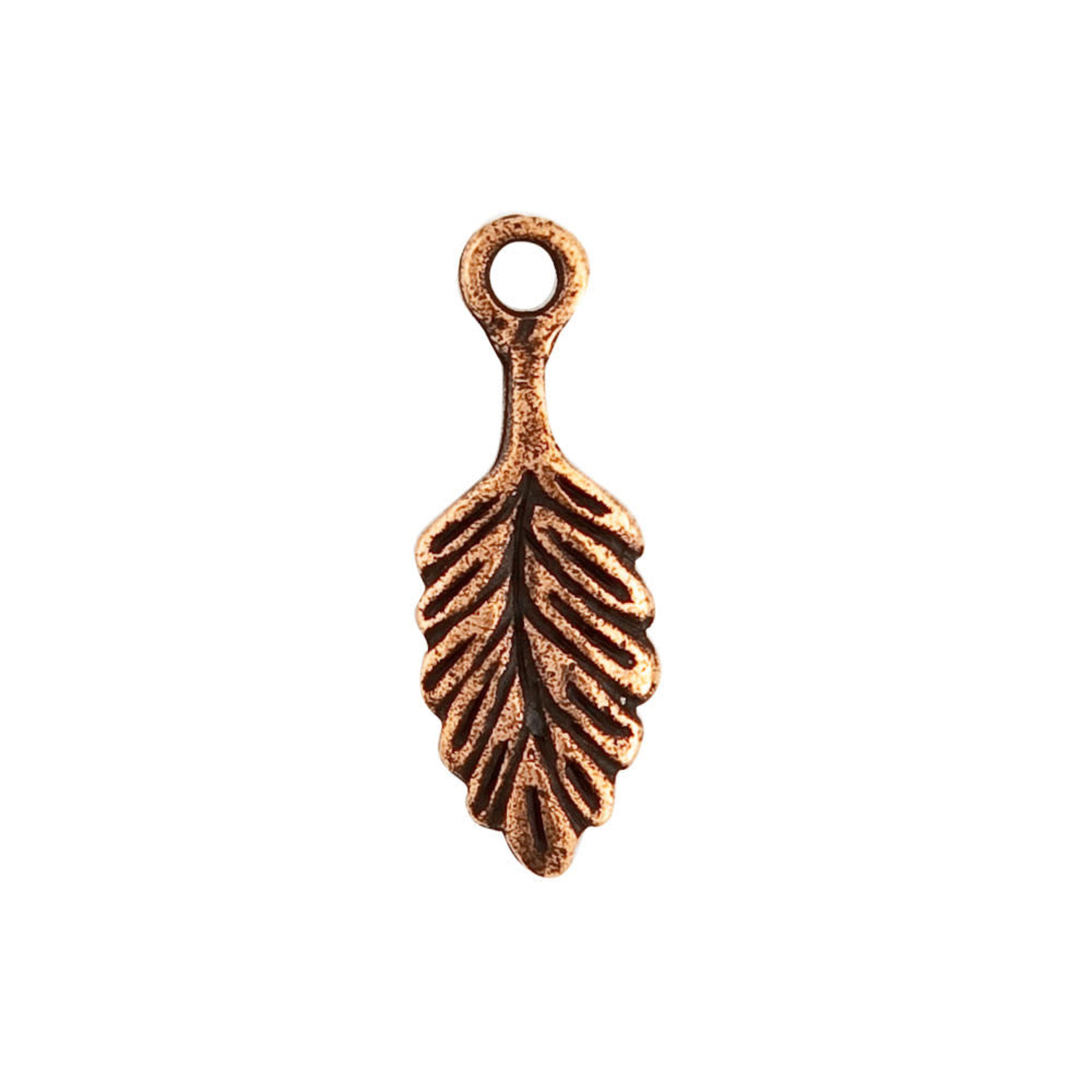 Nunn Design Leaf Charm Copper Plated