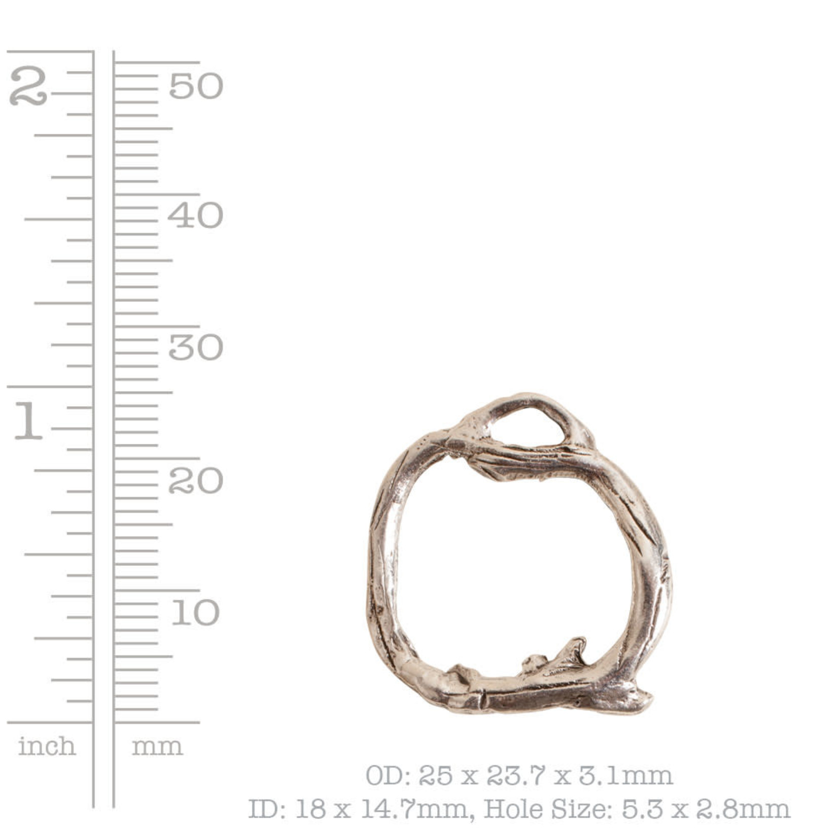 Nunn Design Nunn Design Silver Plated Woodland Toggle Ring