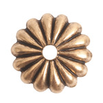 Nunn Design Nunn Design Gold Plated 12mm Petal Bead Cap