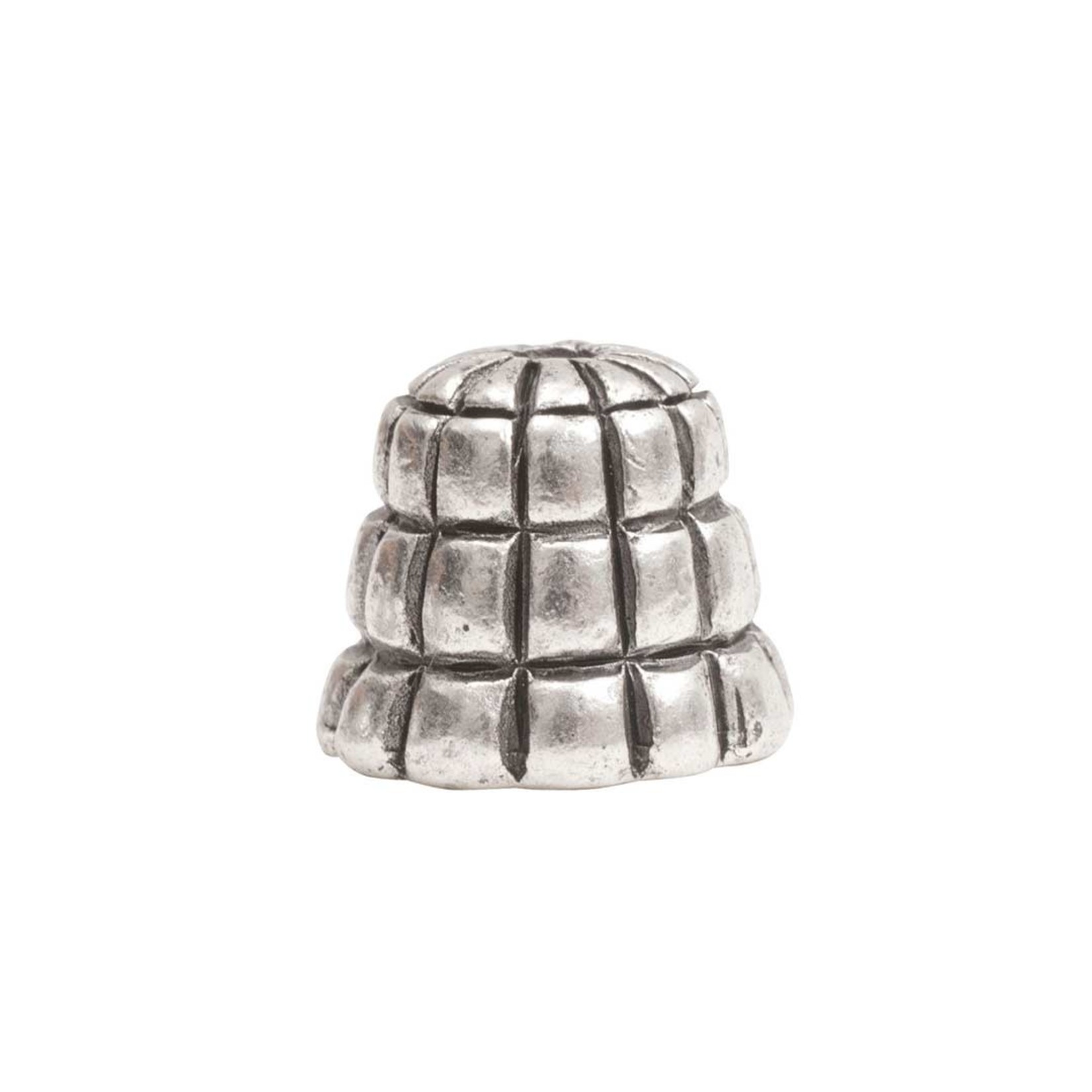 Nunn Design Sea Hive 9mm Bead Cap - Silver Plated