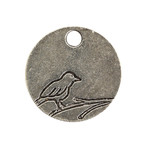 Nunn Design Small Bird Decorative Tag - Silver Plated