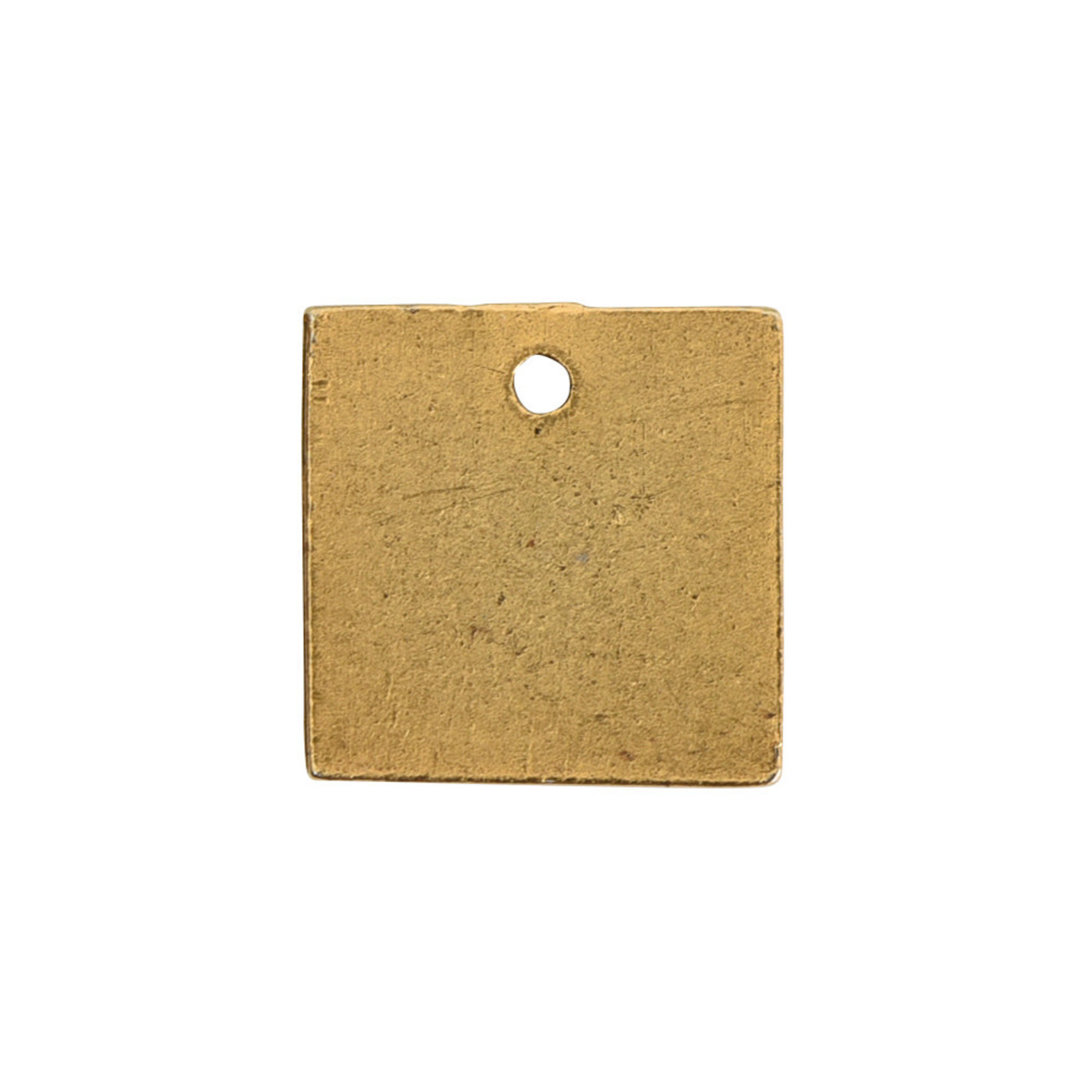 Nunn Design Nunn Design Antique Gold Flat Tag Mini Square Single