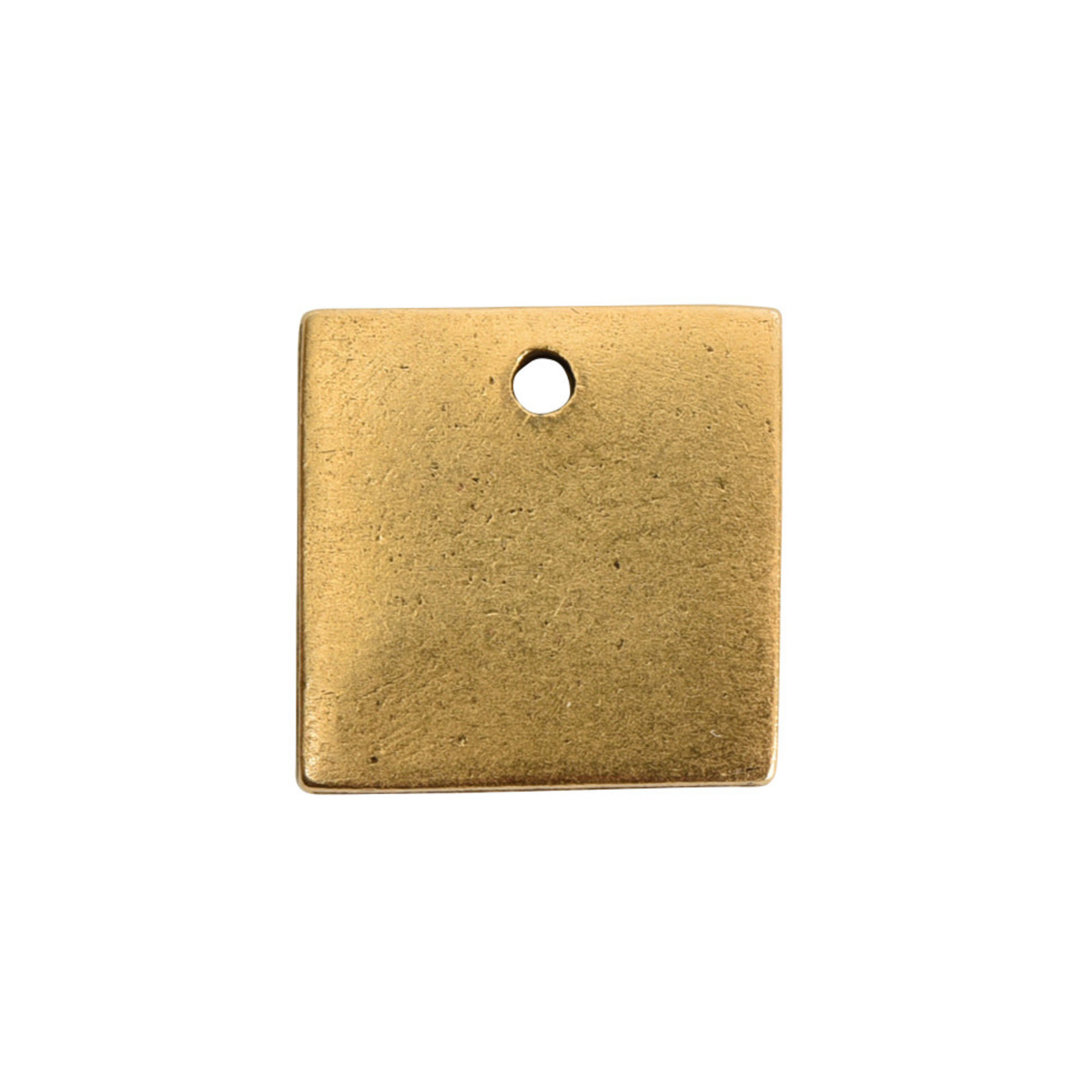 Nunn Design Nunn Design Antique Gold Flat Tag Mini Square Single