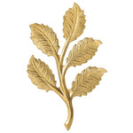 Nunn Design Nunn Design Gold Plated Birch Leaves Brass Stamping