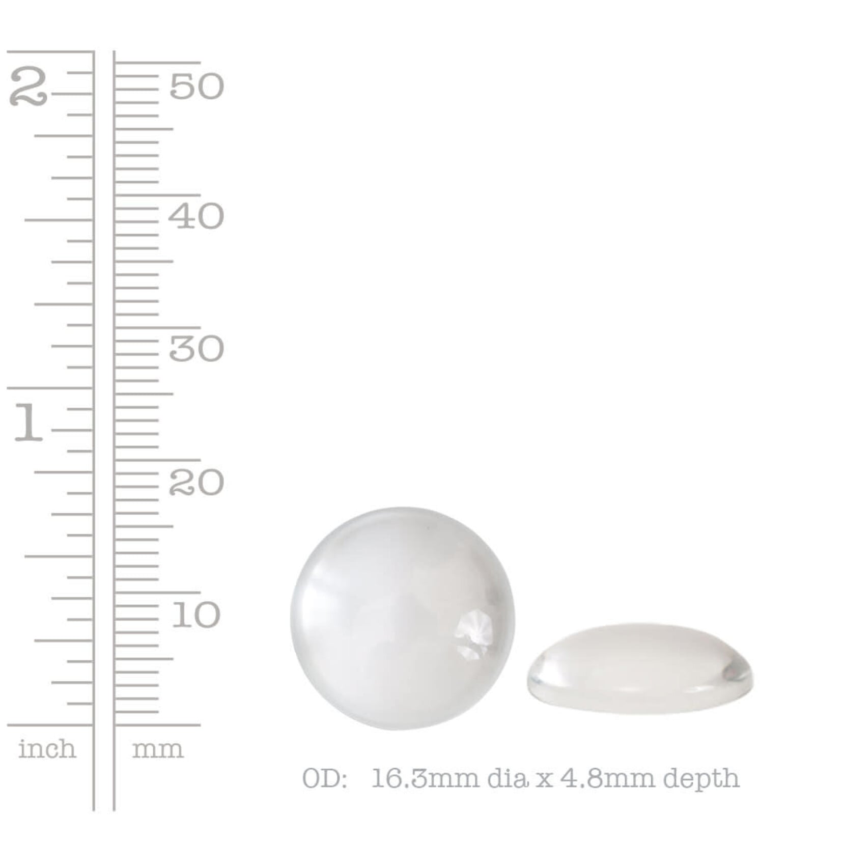Nunn Design Nunn Design Glass Dome Circle 19mm