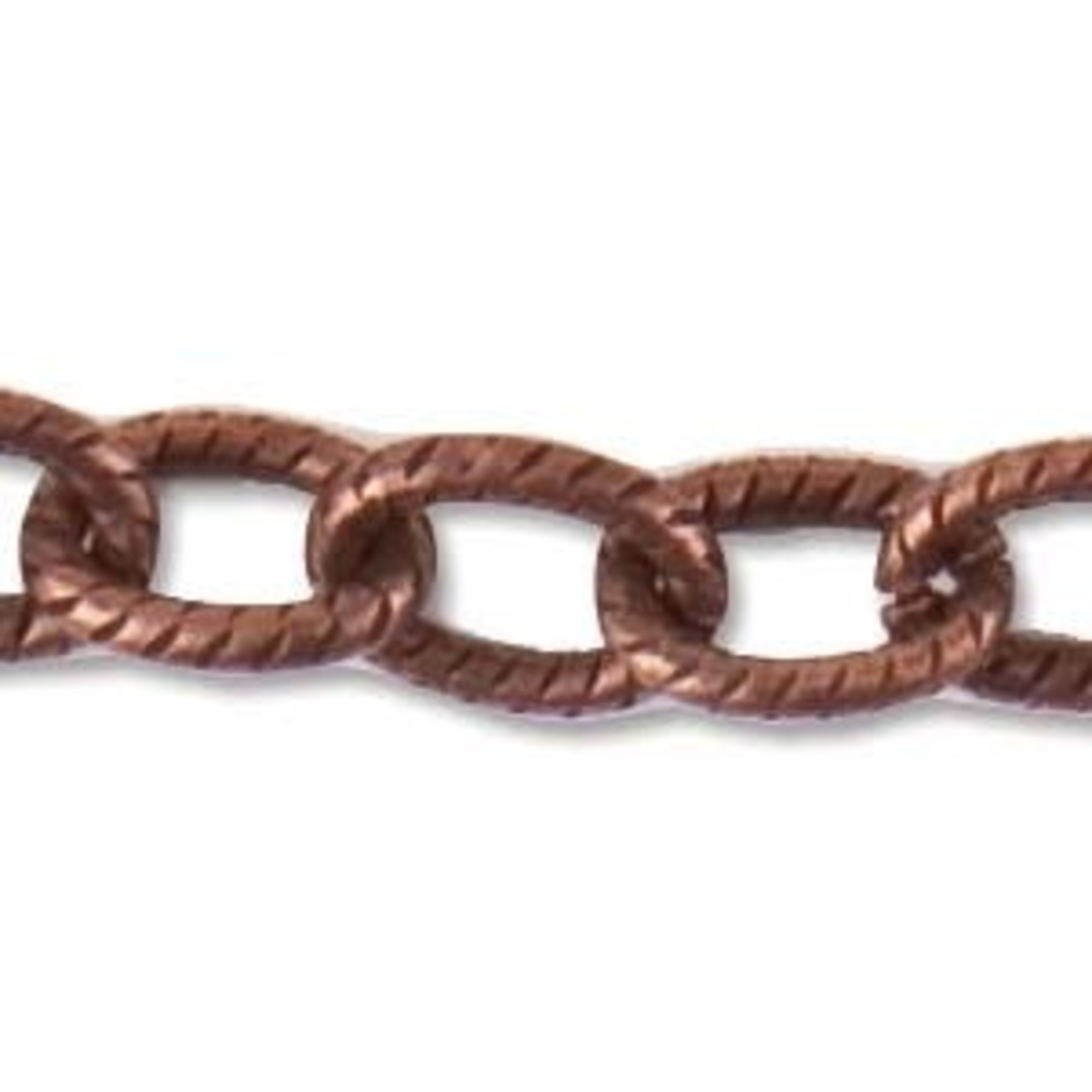 Nunn Design Small Textured Cable Chain - Antique Copper Plated