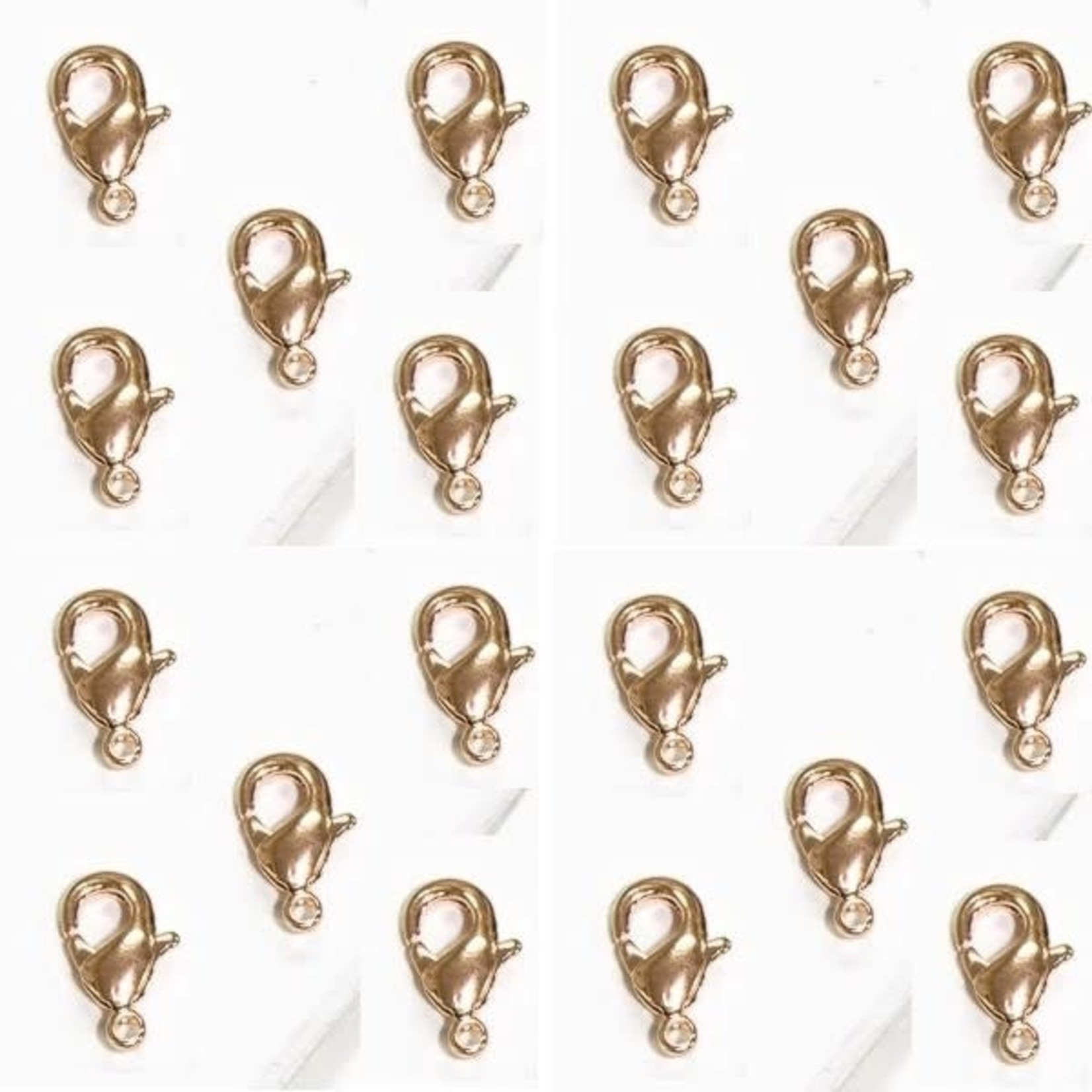 Rose Gold Plated Lobster Clasp  9x5mm Nickel-Free - 20 pieces