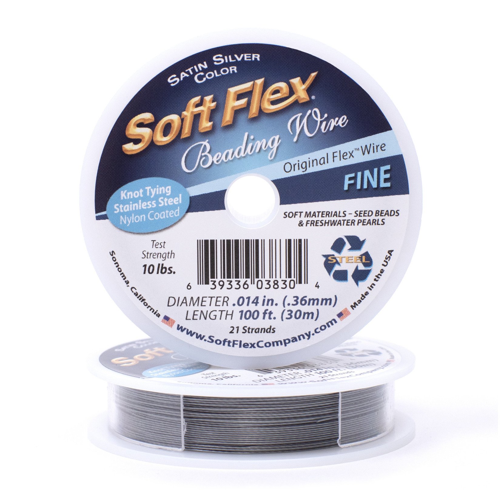 Softflex SoftFlex Fine Gray Beading Wire - 100'