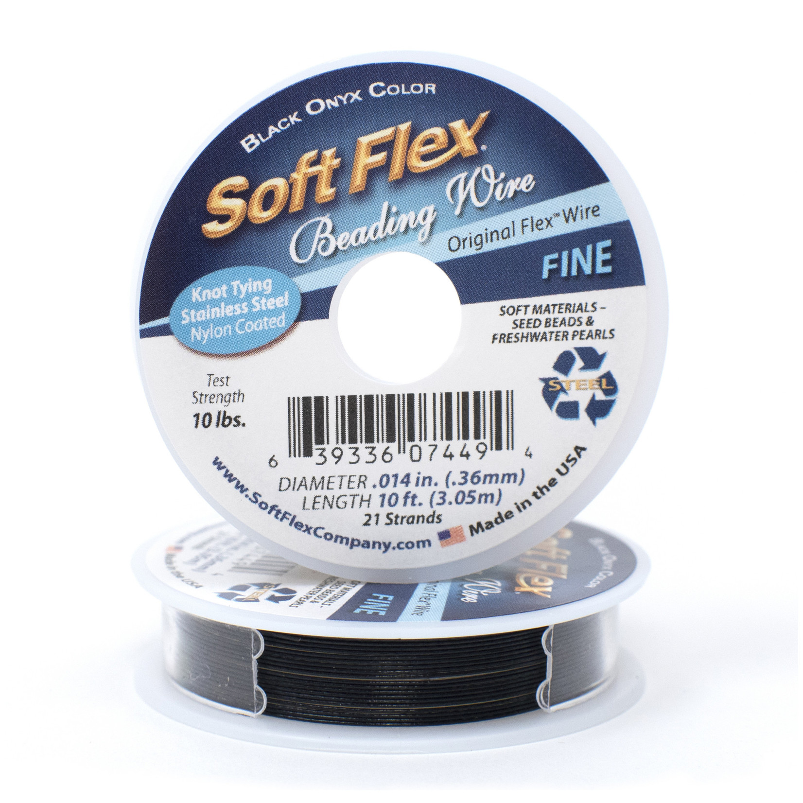 Softflex SoftFlex Fine Black Beading Wire - 10'