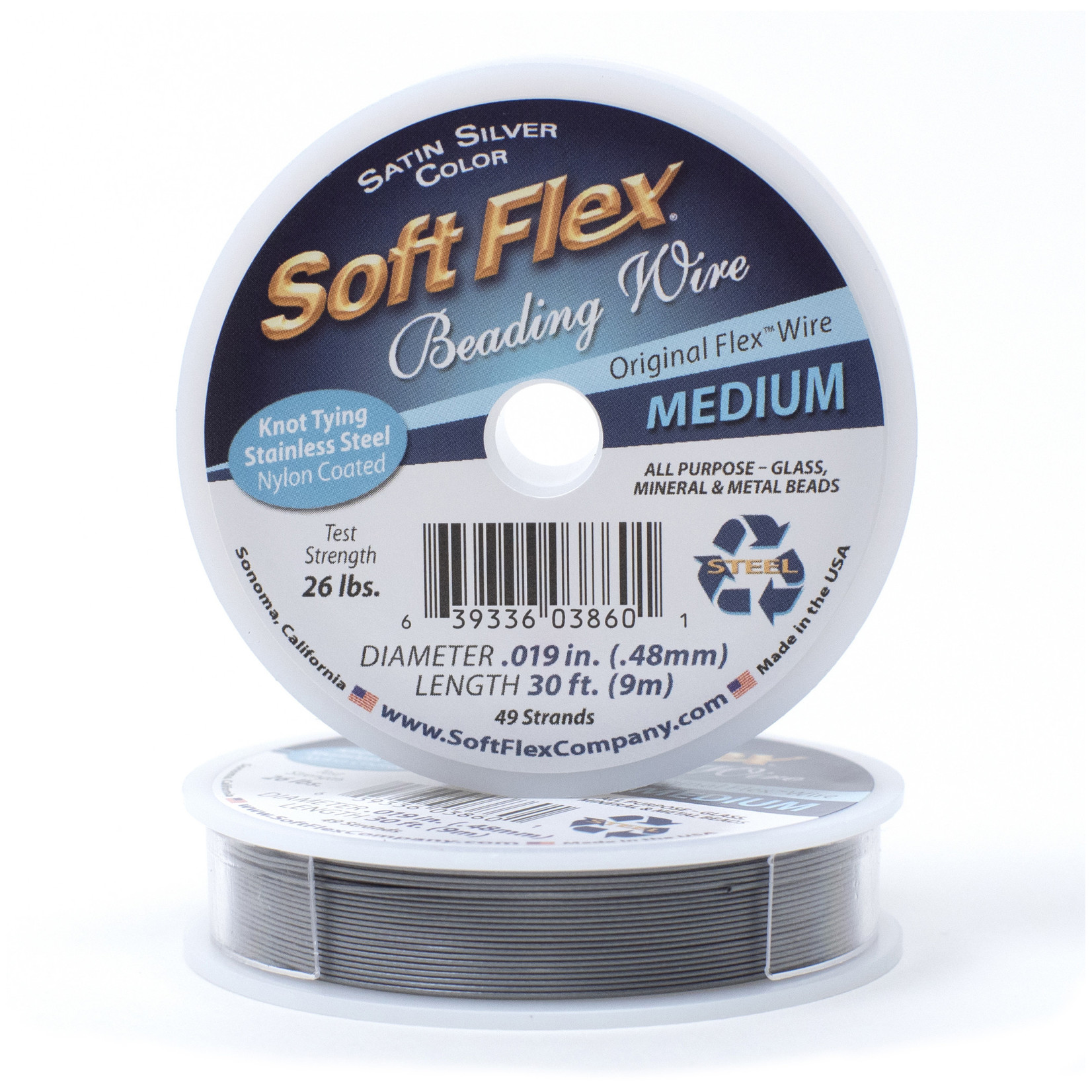 Softflex SoftFlex Medium Gray Beading Wire - 30'