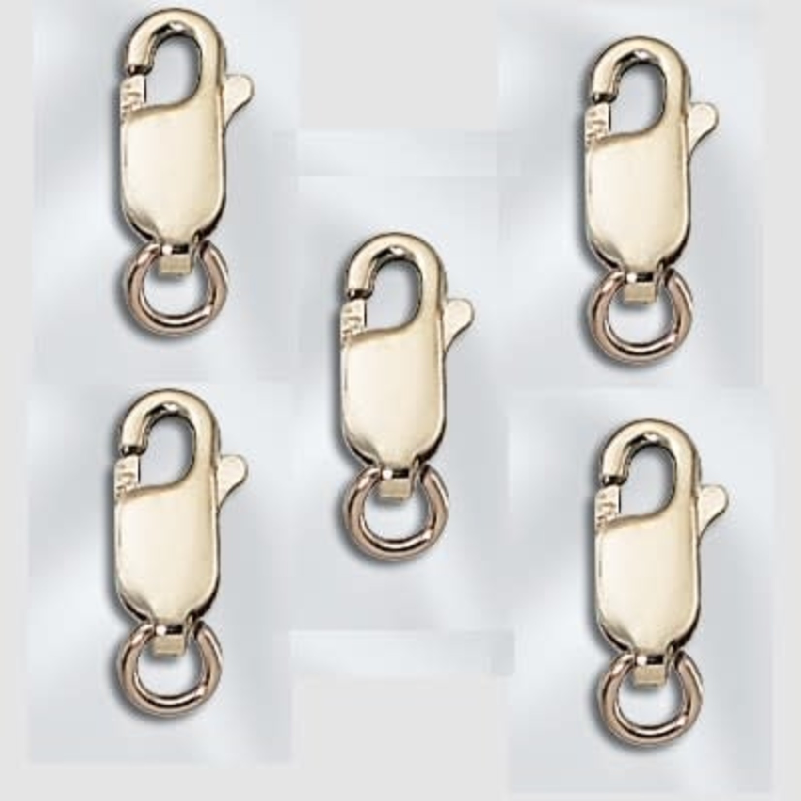 Gold Filled 10mm Lobster Clasp w/ Ring - 5 Pieces