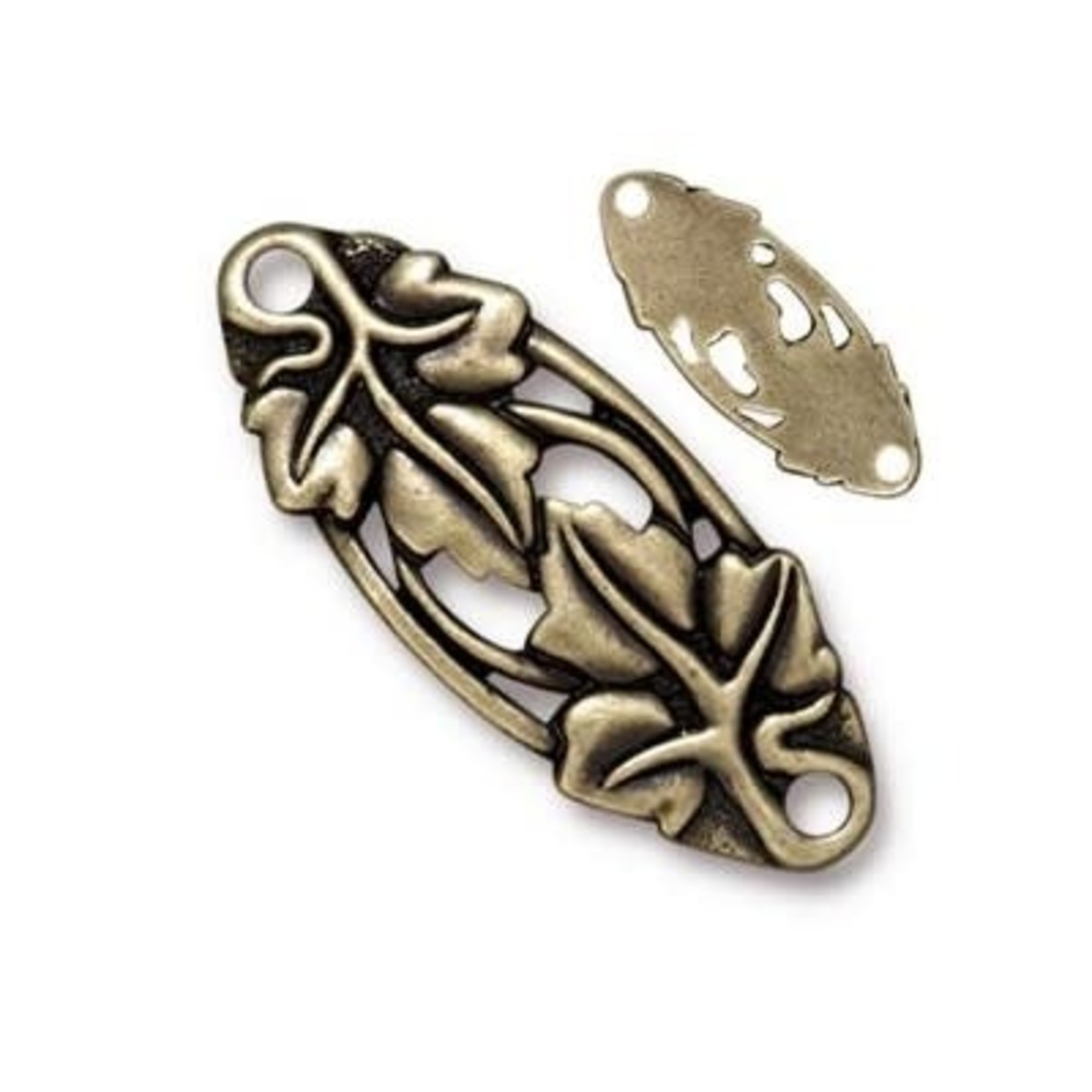 TierraCast Tierracast Oxidized Brass Plated Leaf Link