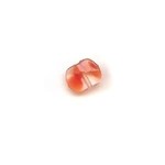 Vintage German Glass Bead - Clear Cherry