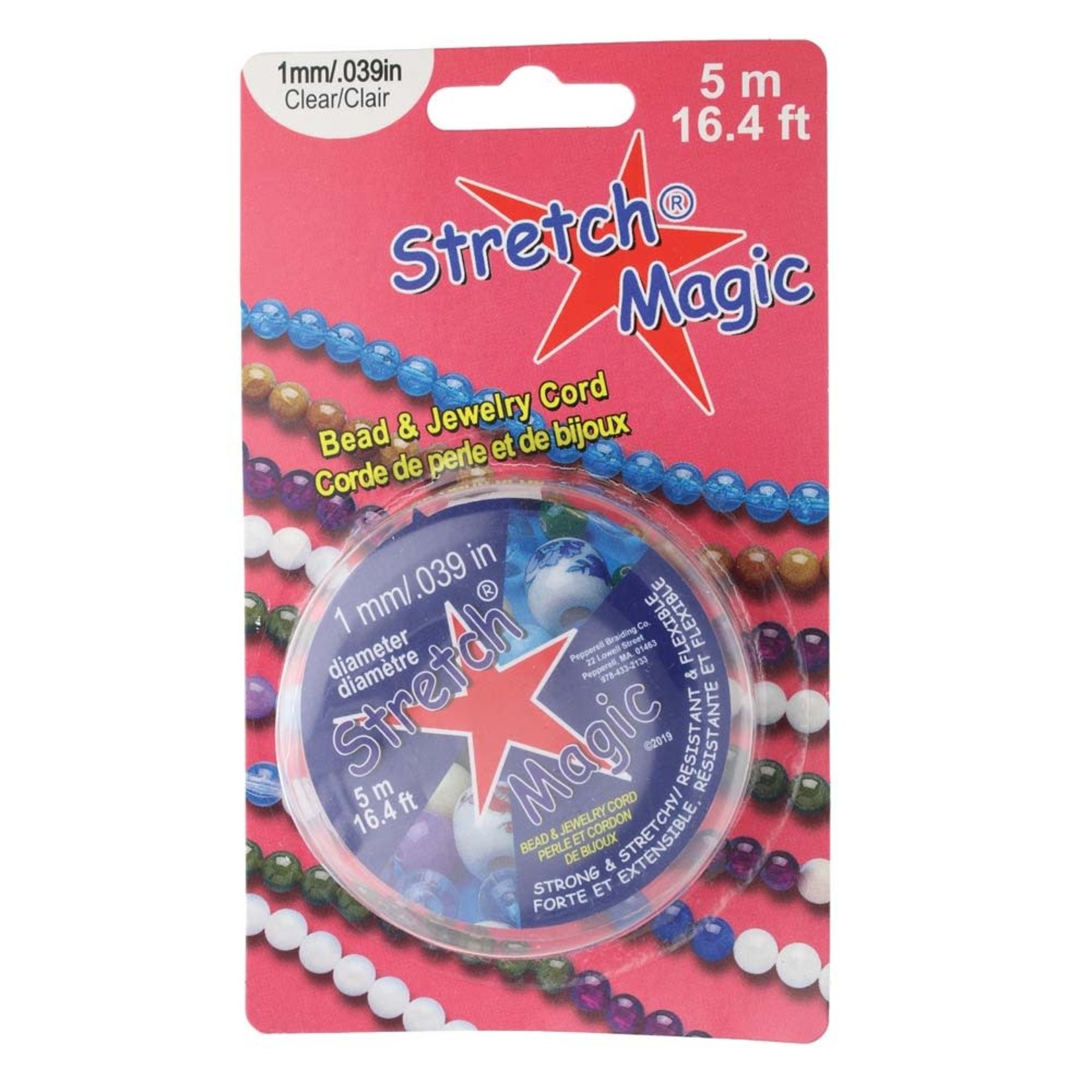 Stretch Magic Bead & Jewelry Cord 1mm Clear 5 meters