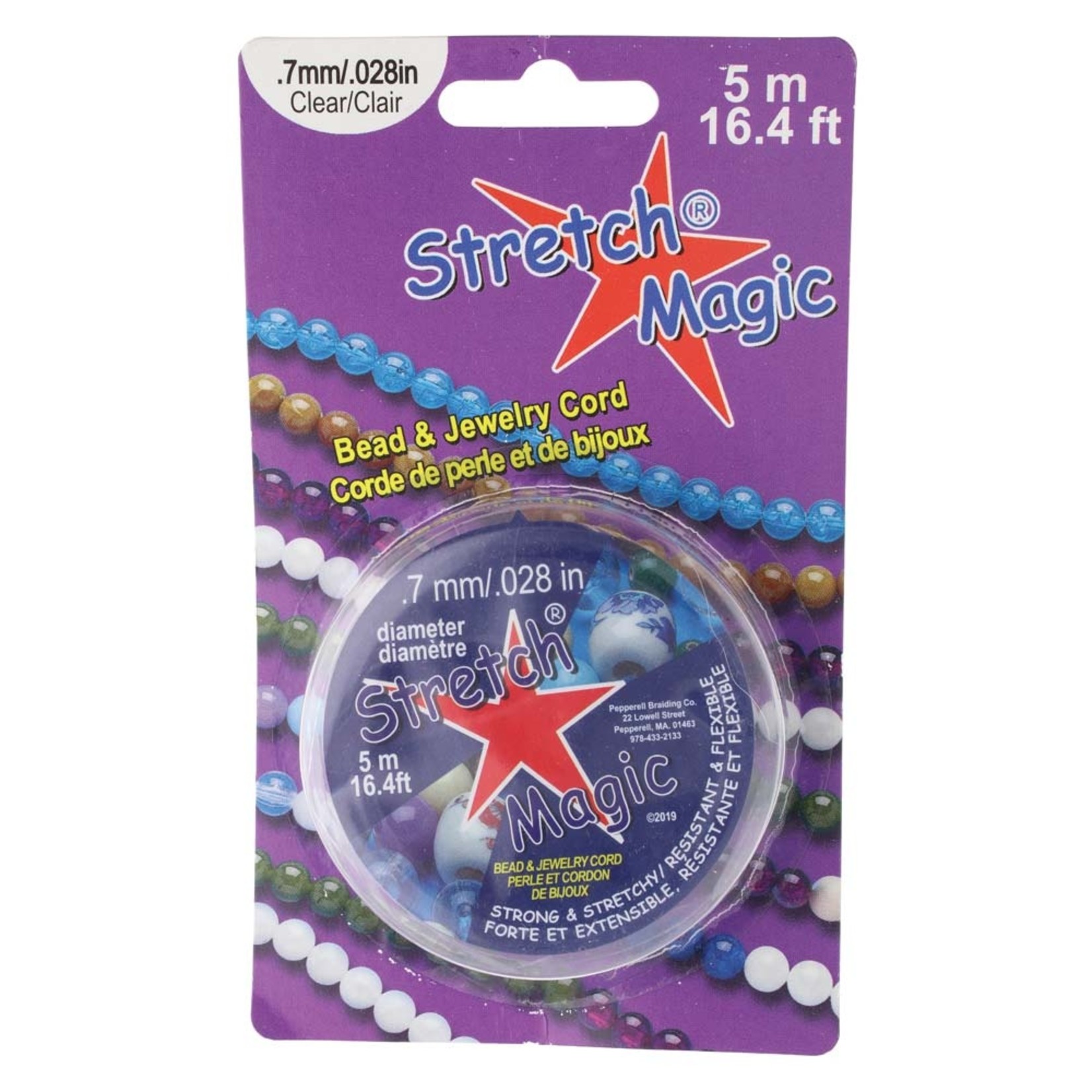 Stretch Magic Bead & Jewelry Cord .7mm Clear 5 meters