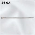 Gold Filled Headpin 24G 2" W/2mm Ball - 10 Pieces