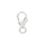 Sterling Silver 9x5mm Trigger Clasp with Ring - Single