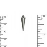 Spike Charm - 20mm Nickel-Free Satin Rhodium