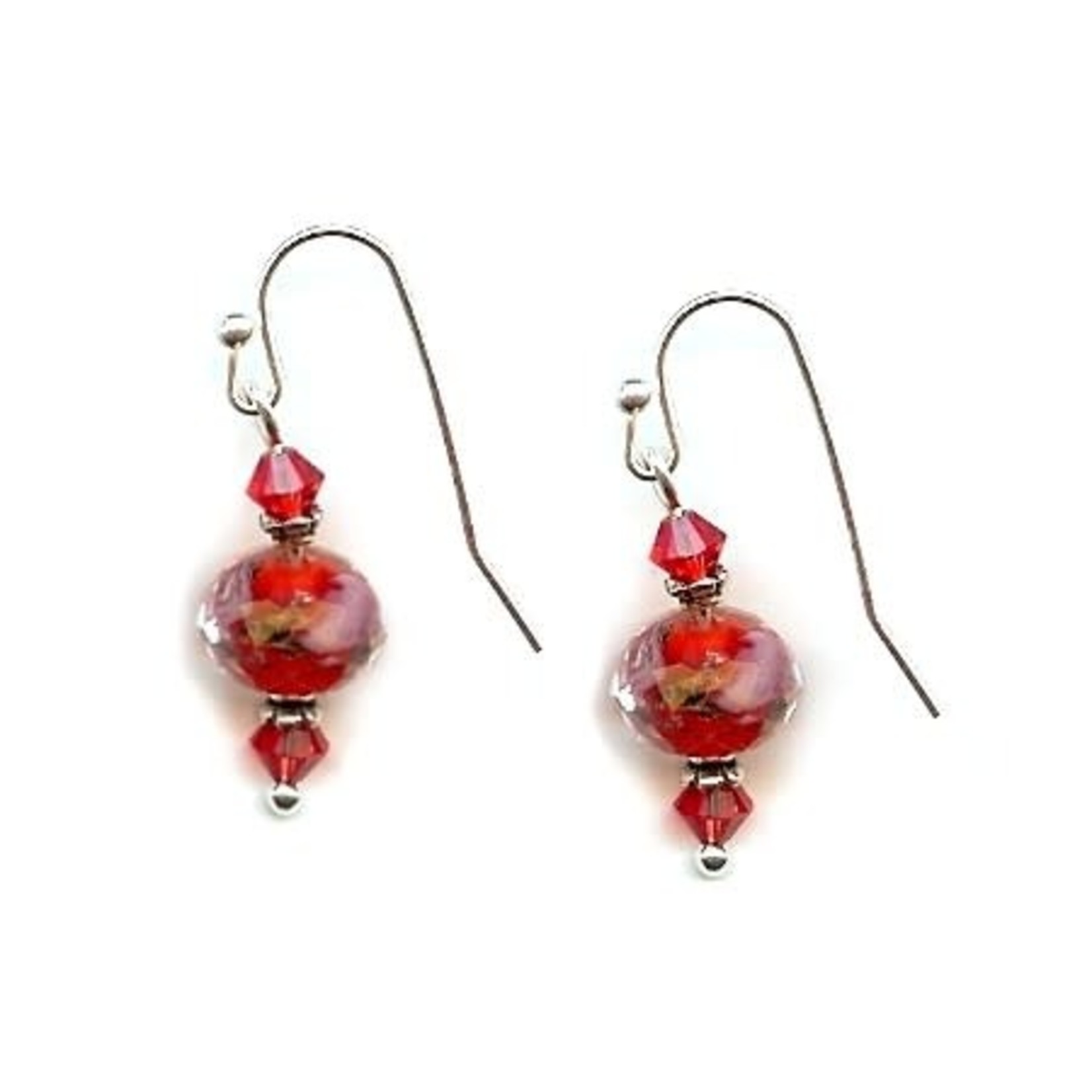 Bead Inspirations Country Red Rose Earring Kit