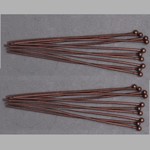 Headpin 20 Ga  2" w/Ball Nickel-Free Antique Copper Plated  - 20 pieces