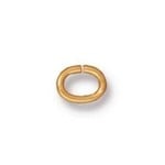 TierraCast Oval Jump Ring Gold Plated 20 Ga, 4x3mm ID - 10 pieces