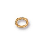 TierraCast Tierracast Gold Plated Oval Jump Ring 20 Ga, 4x3mm ID - 10 pieces
