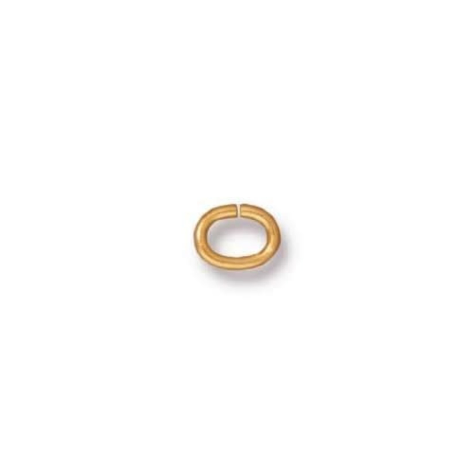 TierraCast Oval Jump Ring Gold Plated 20 Ga, 4x3mm ID - 100 pieces