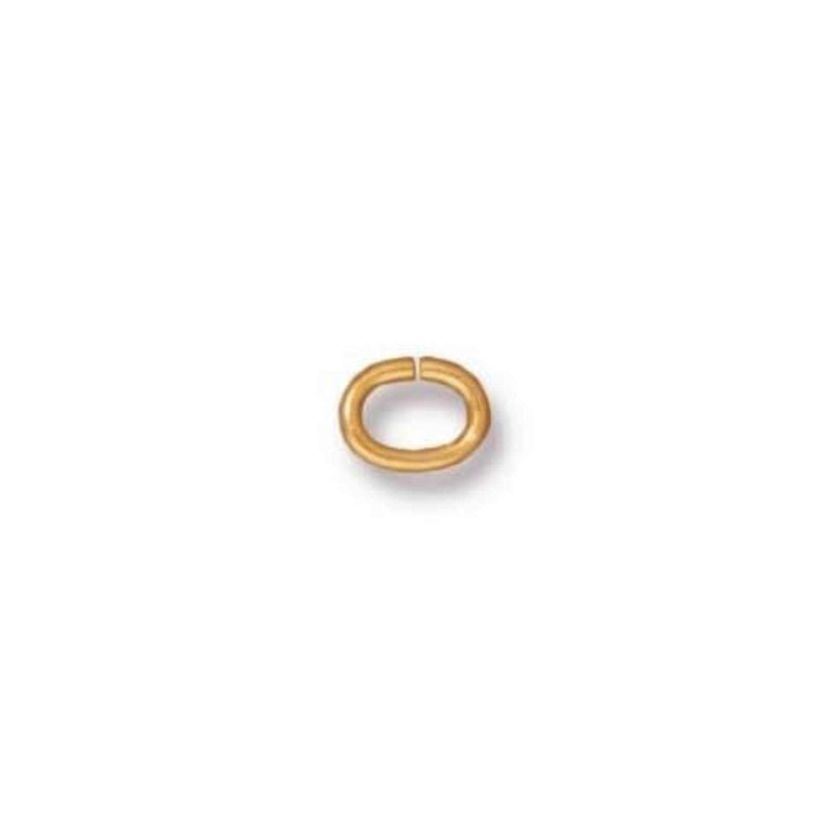 TierraCast Oval Jump Ring Gold Plated 20 Ga, 4x3mm ID - 500 pieces