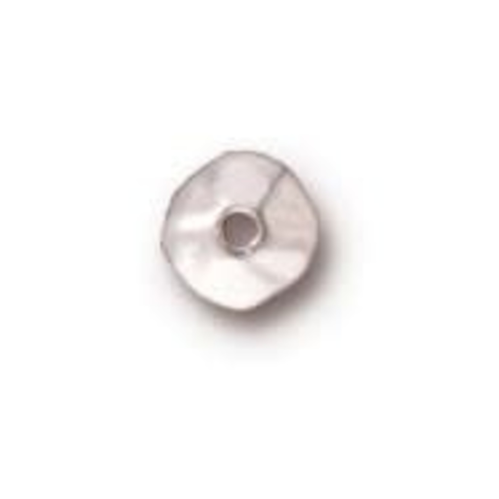 Tierracast Silver Plated 7mm Nugget Spacer Bead - 100 pieces