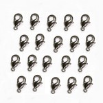 Gun Metal Plated Lobster Clasp  9x5mm Nickel-Free - 20 pieces