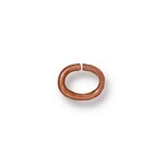 TierraCast Copper Oval Jump Ring 20 Ga, 4x3mm ID - 100 pieces