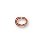 TierraCast Copper Oval Jump Ring 20 Ga, 4x3mm ID - 10 pieces
