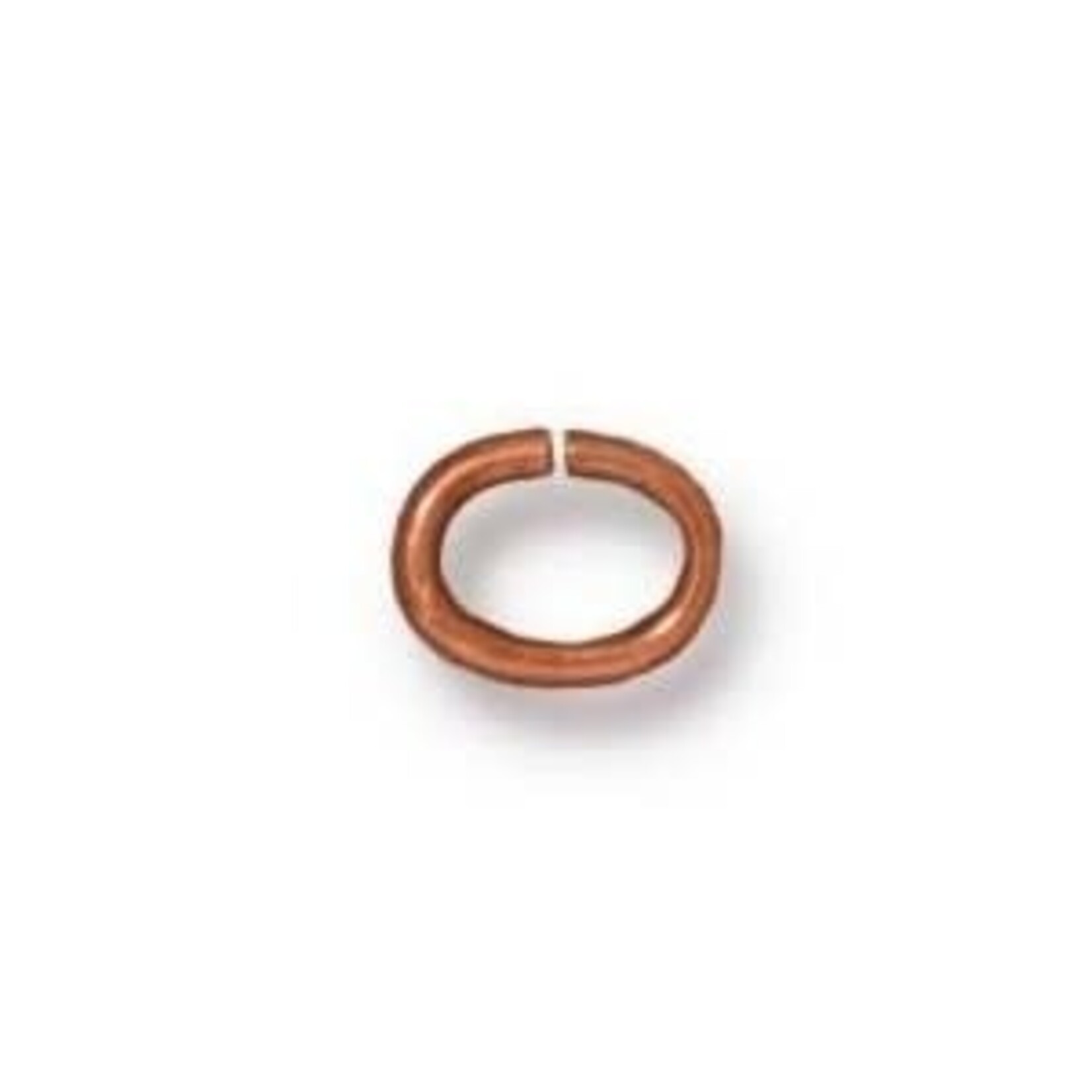 TierraCast Copper Oval Jump Ring 20 Ga, 4x3mm ID - 10 pieces