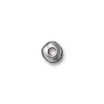 Tierracast Antique Pewter 7mm Nugget Large Hole Spacer Bead - 10 pieces