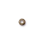 Nugget 5mm Large Hole Spacer Bead Brass Oxide Plated - 10 pieces